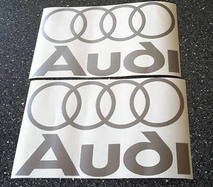 Audi Decals/Stickers x 2 Size 208mm x 130mms - Picture 1 of 1