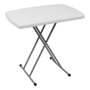 76*50*70.5cm Liftable Garden Plastic Table White - Picture 1 of 19