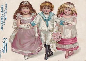 EPHEMERA: SWEET VINTAGE AD FLYER, "CHRISTOPHER & SPARKS", Los Angeles, CA-1903 - Imagen 1 de 2