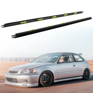 FOR HONDA 3D SIR CIVIC 96-00 EK2 3 EK4 EK9 EJ7 Door Belt Window Molding L&R - Picture 1 of 10