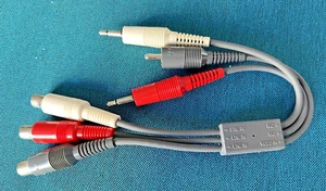 Cable de audio estéreo de video Panasonic VJPS0068 RCA hembra a 3,5 mm 1/8" macho JAPÓN - Imagen 1 de 7