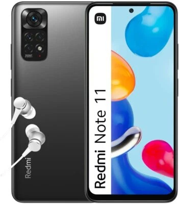 Xiaomi Redmi Note 11 - Smartphone 4GB RAM+64GB, Display AMOLED FHD,Graphite Grey - Immagine 1 di 4