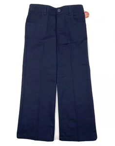 French Toast Girls Uniform Pants 5 Navy Blue Bootcut Pull On Elastic Waist NEW - Picture 1 of 4