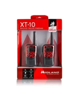 NEW MIDLAND XT-10 P PMR446 FREE USE XT10 WALKIE TALKIE LIGHT AND SMALL - Picture 1 of 3