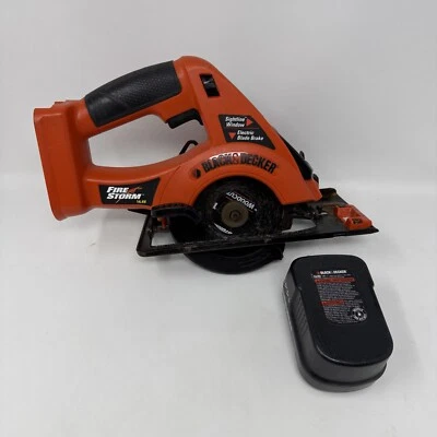Black & Decker Fire Storm 14.4V  CS144 Cordless Circular Saw Bare Tool + Battery - Image 1 of 4
