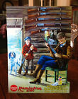 Remington Umc Man & Son Hunting Cabin Standing Advertising Die Cut