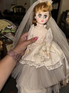 17" Madame Alexander Red Headed Bride Doll with Original Gown - Picture 1 of 12