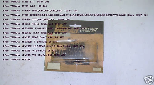 VESRAH YAMAHA CLUTCH SPRINGS YFM 250 YTM 200 TT 225 250 XT200  SK-206 - Image 1 of 1
