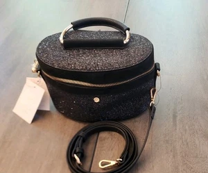 Bolso Bandolera de Viaje Brillante Negro para Cosméticos Lauren Conrad  - Imagen 1 de 10