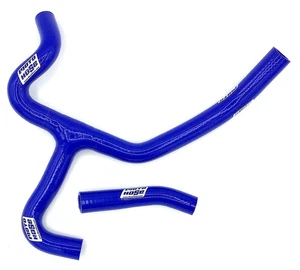 KTM RC 390 2014-2021 Silicone Radiator Hose Y Kit Blue 23-654B - Picture 1 of 3
