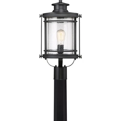 Booker - 1 Light Outdoor Post Lantern - 19.5 Inches high-Mystic Black Finish - Image 1 of 4