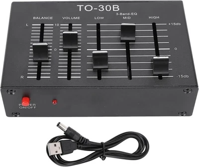 Eq Equalizzatore 3 bande Sound Preamp Hifi Ne5532 per altoparlante distributore - Immagine 1 di 4