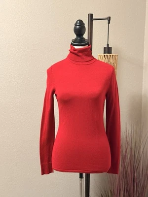 WHBM Turtleneck Pullover Sweater Red Size XS - Image 1 of 4