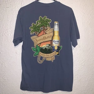 Vintage 2005 Jimmy Buffett A Salty Piece Of Land Tour Corona Promo Shirt M - Imagen 1 de 5