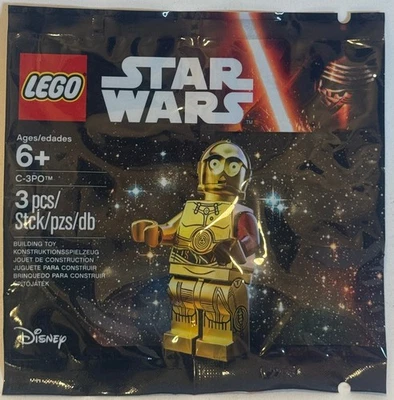 NEW LEGO Star Wars C-3PO with Red Arm Polybag 5002948 Retired - Image 1 of 2