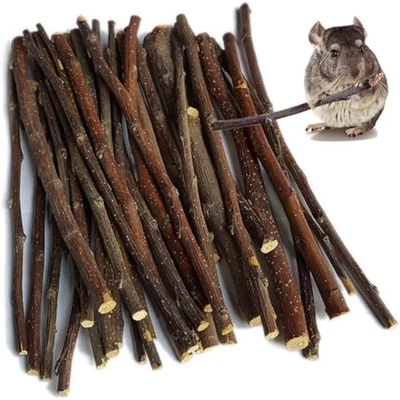 sharllen 100g(3.5oz) Apple Sticks Pet Snack Chew Toy for Squirrel Rabbit Hamster