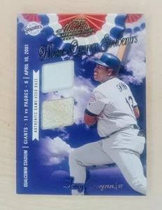 2001 Absolute TONY GWYNN Home Opener Souvenirs  Game Used🚀 Double Relic /200 - Picture 1 of 2