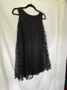 VINTAGE FRANKLIN SIMON NY 1960S BLACK LACE DRESS WOMENS SIZE 5 CLASSIC OLD NY - Picture 1 of 8