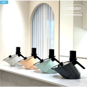 Rollkitchen rollpan NEW ORIGINAL Automatic Rotation Cooking Camping Korean BBQ - Picture 1 of 16