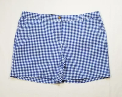 Женские шорты Talbots размер 18 Girlfriend Chino синие белые имбирь с высоким подъемом хлопок - Изображение 1 из 4