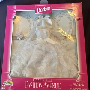 1996 Barbie Fashion Avenue Pack  NEW NRFB Bride Wedding Deluxe Ballgown Sheer - Picture 1 of 2