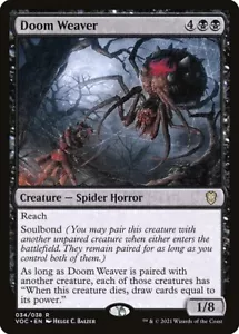 1x Doom Weaver NM Eng MTG - Crimson Vow Commander - Picture 1 of 1