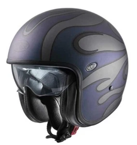 Premier Vintage Carbon FR Iride Open Face Motorcycle Crash Helmet New - Picture 1 of 4