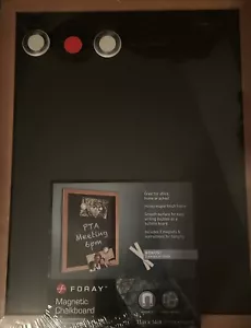 Framed Magnetic Chalkboard W/ 3 Magnets 11x14 -Unbranded * - Picture 1 of 2
