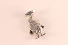 Vtg Taxco .925 Sterling Silver Rancher Man w/ Sombrero Pancho Jewelry Pin Brooch