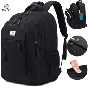 BAIGIO 50L Herren Freizeit Rucksack Damen Wasserdicht Sport Arbeit Schulrucksack - Picture 1 of 13