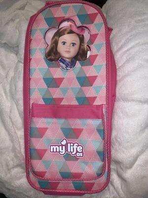 My Life As Mochila 18” Porta Muñecas Rosa y Azul Ventana NUEVO Foto 1 de 4