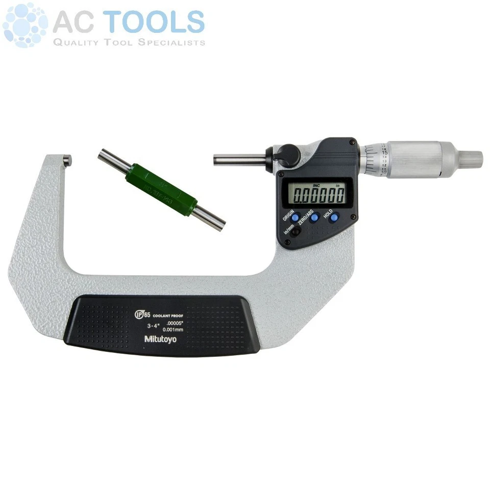 Mitutoyo Digital Waterproof IP65 Micrometer 75 -100mm (3"-4") 293-347-30 Genuine - Image 1 of 1