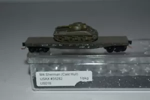 Coche plano Ken Ray modelos ejército de Estados Unidos 40' escala N con M4 Sherman C37580 - Imagen 1 de 2