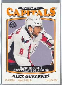 2016-17 O-Pee-Chee Retro #603 Alexander Ovechkin SH - Imagen 1 de 2