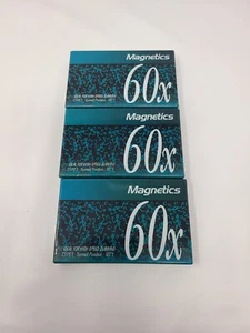 3 neue Magnetics 60x leere Kassetten High Speed Dubbing 60 Min IECI Typ 1 - Bild 1 von 2
