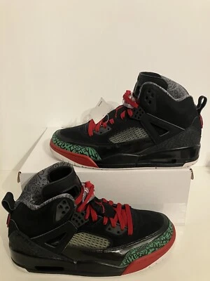 Air Jordan Spizike Black Varisty Red Mistmach Left sz 10 Right sz 9 315371 026 - Image 1 of 4