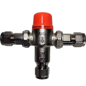 NEW AVG Temperature Control Valve for Hot Water 15mm with insulation - Picture 1 of 7