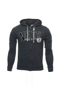 Junk Food Gray Heather NBA Brooklyn Nets Full Zip Hoodie - Bild 1 von 4