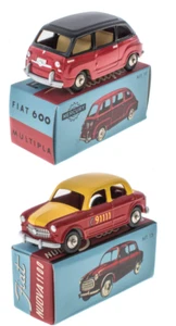 Set of 2 Mercury Model Car Fiat 600 + Fiat 1100 1:48 Hachette Diecast LMA3 - Picture 1 of 3