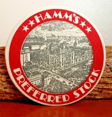 Posavasos de cerveza Hamm's Preferred Stock 4"... St. Paul Mn. Foto 1 de 4