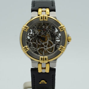 Maurice Lacroix Calypso Men's Watch Steel Automatic 35MM 14418 ML090 Skeleton