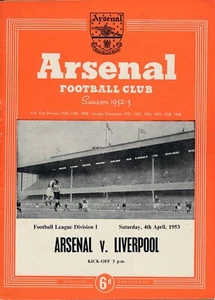 Arsenal v Liverpool 1952/1953 - Gunners Championship season! - Picture 1 of 1