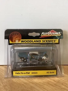 Woodland Scenics AS5523 Felix Fix a Flat HO Scale scene 1:87 Autoscenes Retired - Picture 1 of 3