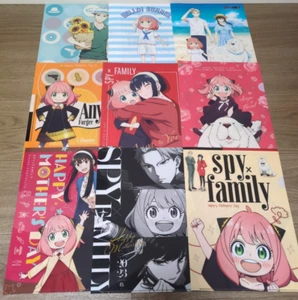 Juego de archivos transparentes SPY×FAMILY Anya Loid Yor Bond 7-Eleven Ghana Promo Japón - Imagen 1 de 5
