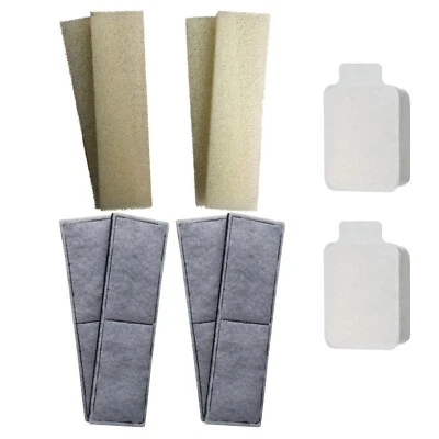 8 X Kompatible Fluval U4 Schaum + 8 Polycarbonfilter + 4 Clean & Clear Kartusche - Bild 1 von 2