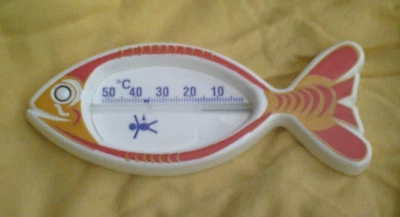 Bade Thermometer, Fisch bunt, große Skala, für Baby + Kinder, Deutsches Fabrikat - Bild 1 von 3