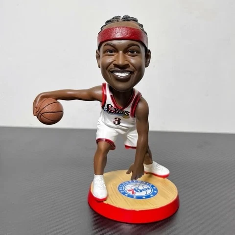 Allen Iverson Philadelphia 76ers #3 NBA Bobblehead Headshake Action Figure Cover