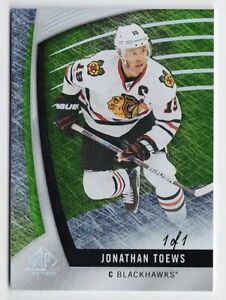 2017-18 SP Game-Used Green Storm Parallel #20 Jonathan Toews 1 of 1 !! 1/1
