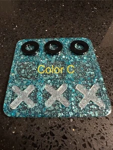 NUEVO HECHO A MANO RESINA DECORATIVA TIC TAC PUNTERA JUEGO COLOR #C DIVERTIDO PARA VIAJAR - Imagen 1 de 1