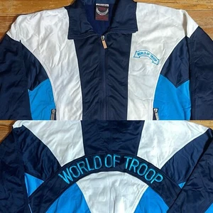 Vintage World Of Troop ATP Track Jacket Size Large Hip Hop LL Cool J 80s 90s Rap - Picture 1 of 15